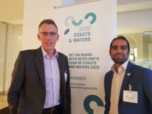 Sail Scotland's Alan Rankin and Geotourist CEO, Shaon Talukder